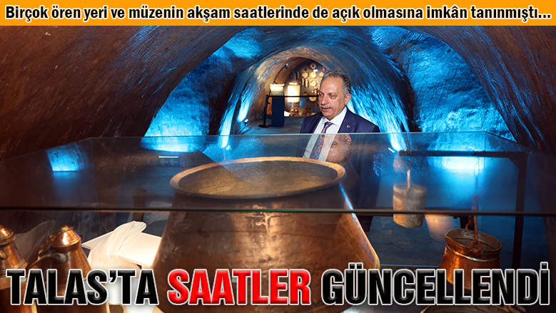 Talas Belediyesi de gece müzeciliğine uydu