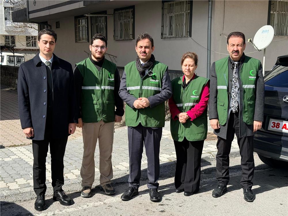 Kayseri’de Yeşilay’dan ilçe ilçe aile ziyaretleri