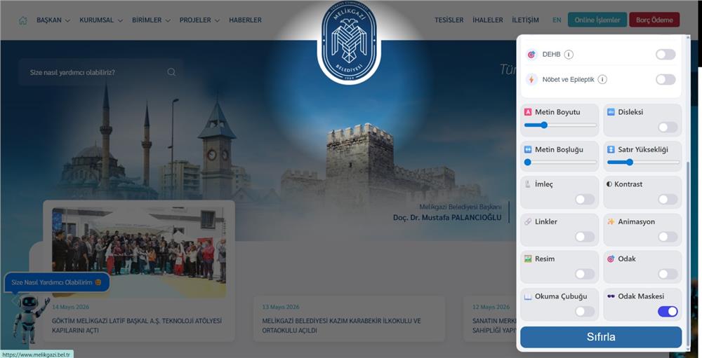 Engelsiz dijital dönüşüm Melikgazi
