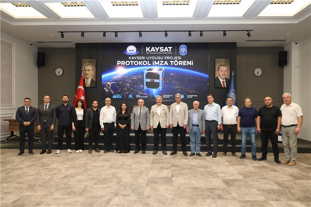 KAY-SAT için Melikgazi Belediyesi'nde imzalar atıldı