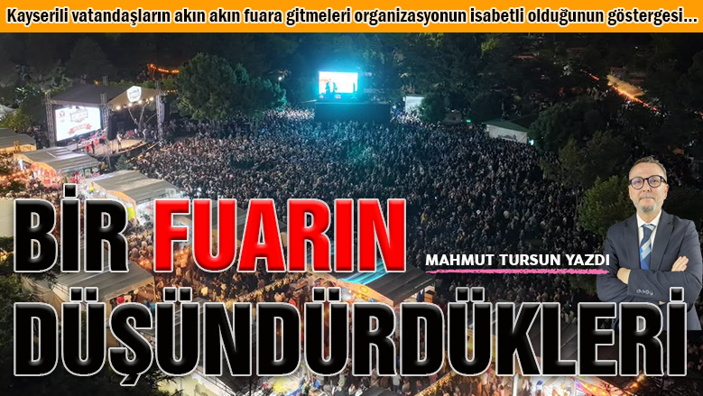 Bir fuarın düşündürdükleri...