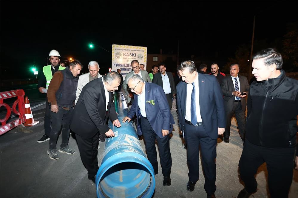 Yeşilhisar'a 351 milyonluk dev su altyapı yatırımı