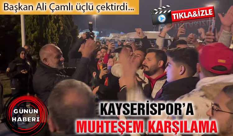 Havaalanında muhteşem karşılama