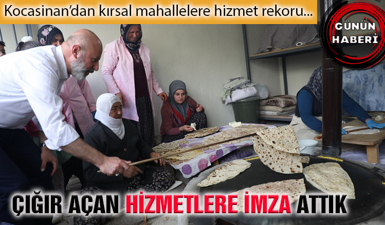 Kocasinan’dan kırsal mahallelere hizmet rekoru